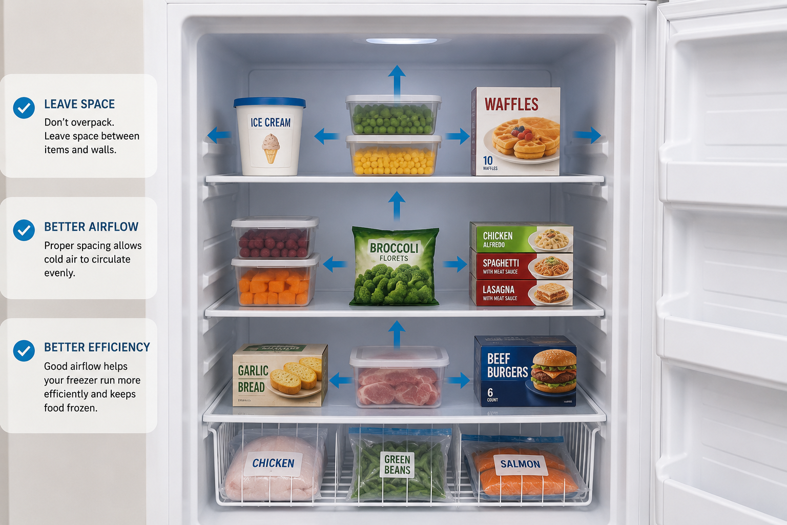 How to Organize Your Freezer for Better Efficiency and Cooling