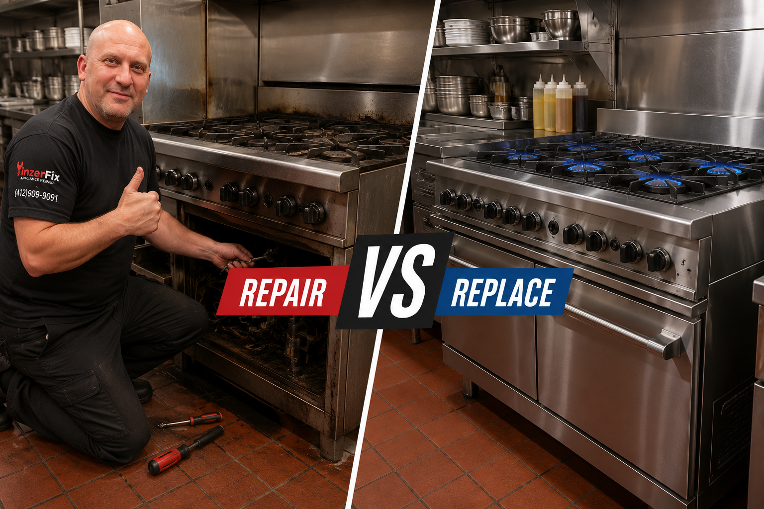 Commercial Range Repair or Replacement: What Makes More Sense?