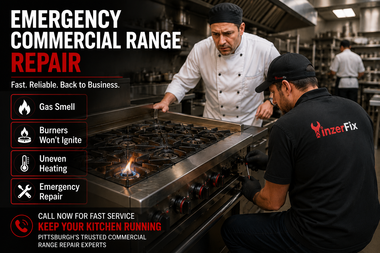 When to Call for Emergency Commercial Range Repair
