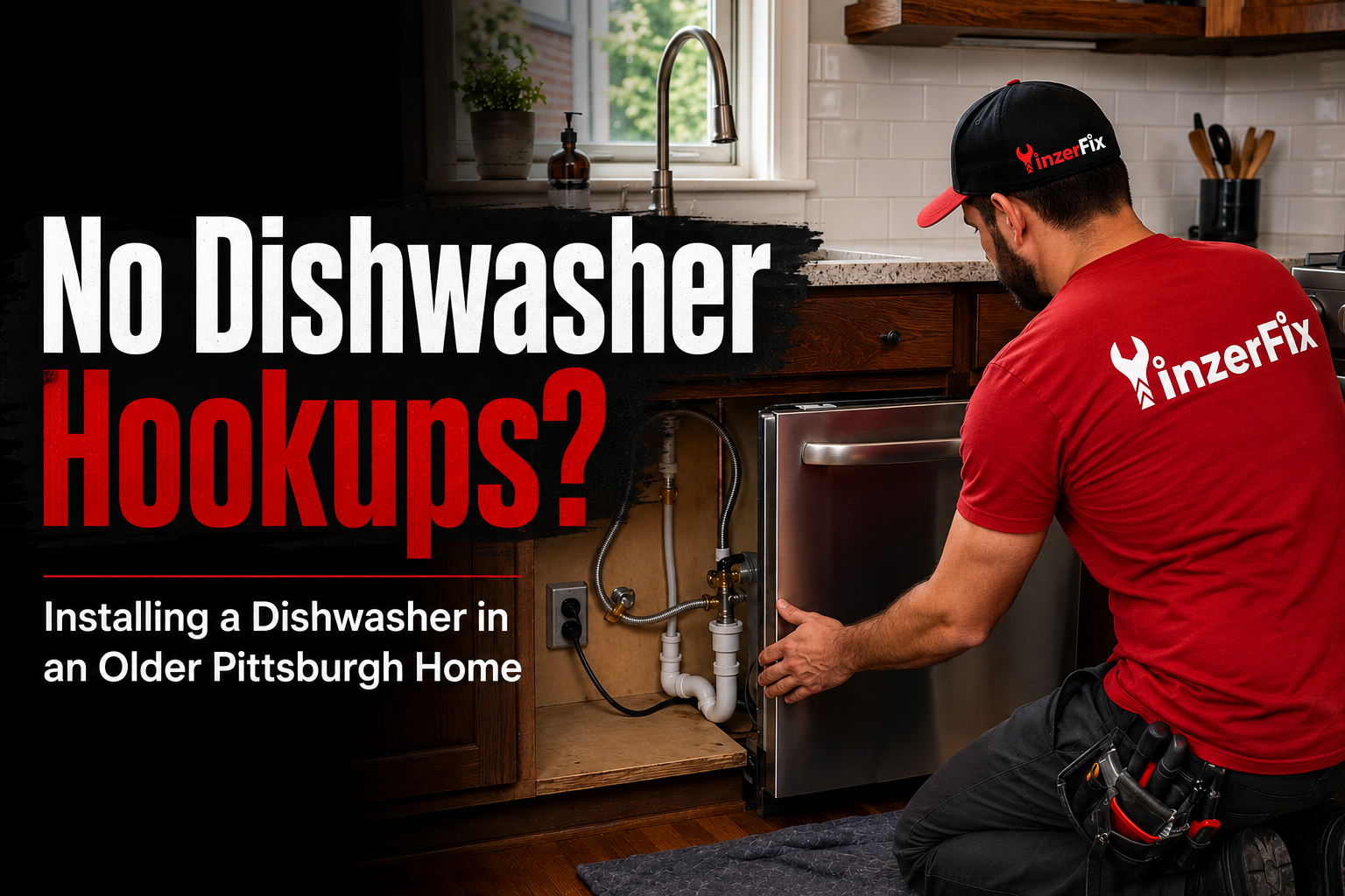 No Dishwasher Hookups? Installing a Dishwasher in an Older Pittsburgh Home