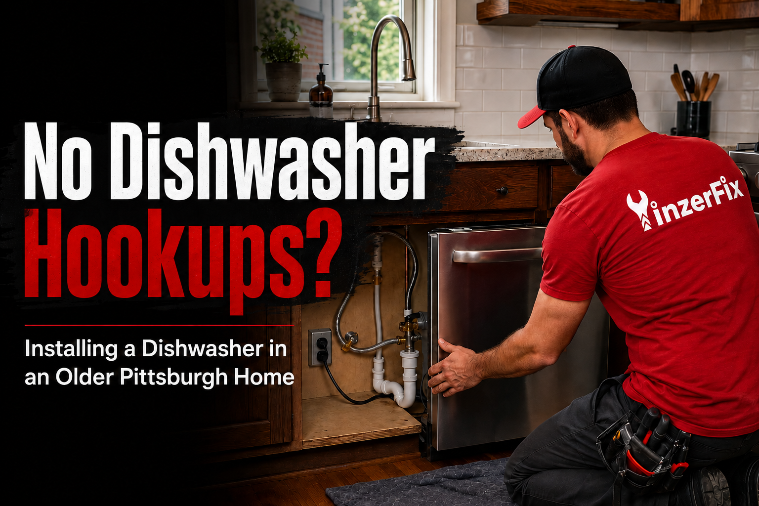 No Dishwasher Hookups? Installing a Dishwasher in an Older Pittsburgh Home