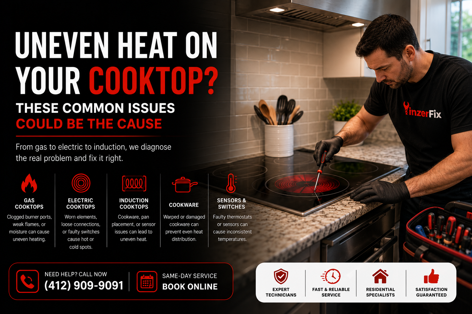 Uneven Heat on Your Cooktop? These Common Issues Could Be the Cause