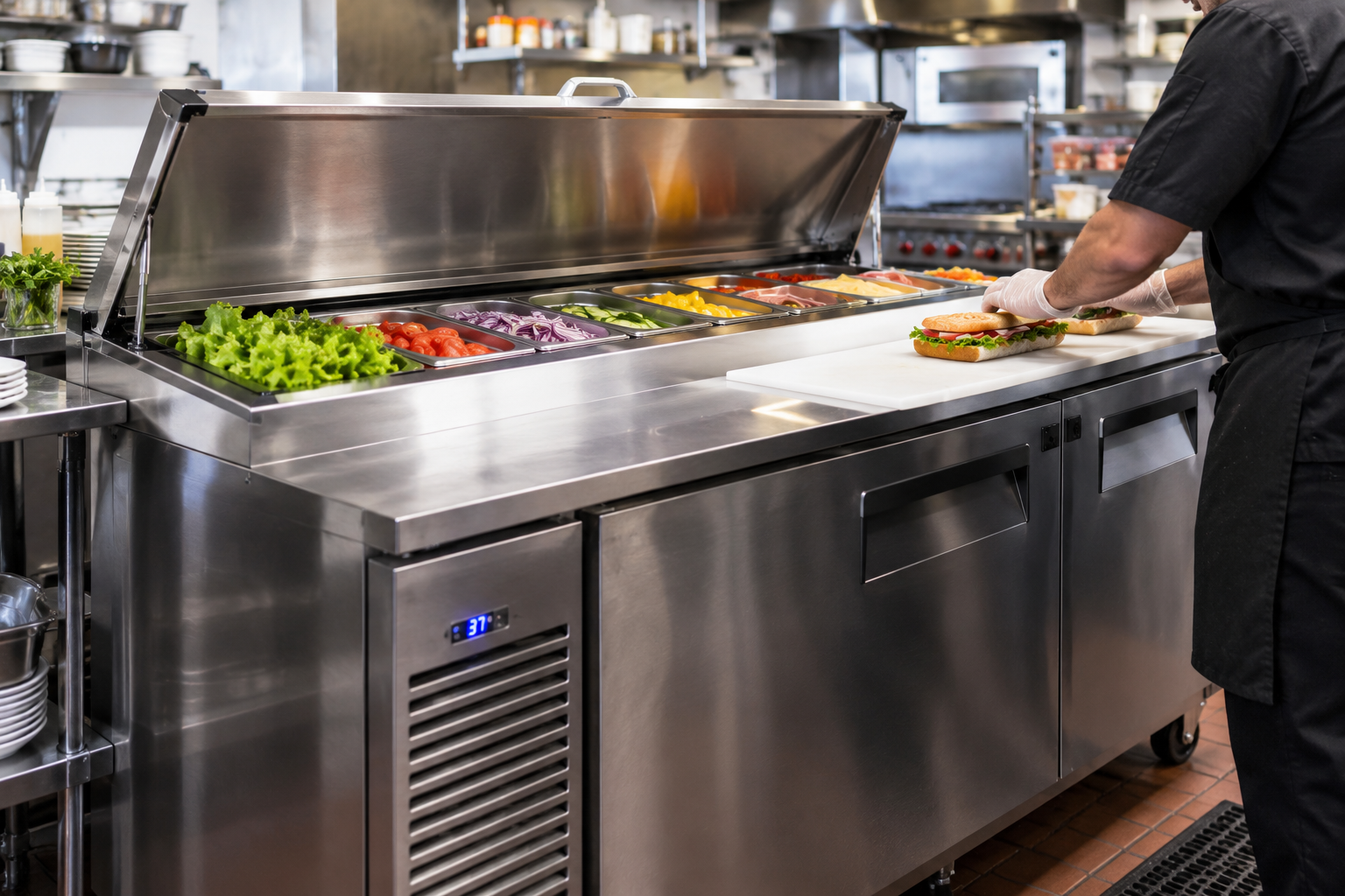 How to Organize a Commercial Refrigerated Sandwich Prep Table to Maintain Food Quality During Service