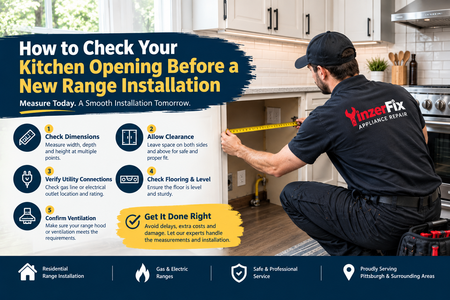 How to Check Your Kitchen Opening Before a New Range Installation