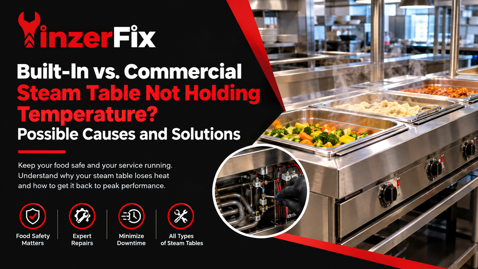 Built-In vs. Commercial Steam Table Not Holding Temperature? Possible Causes and Solutions