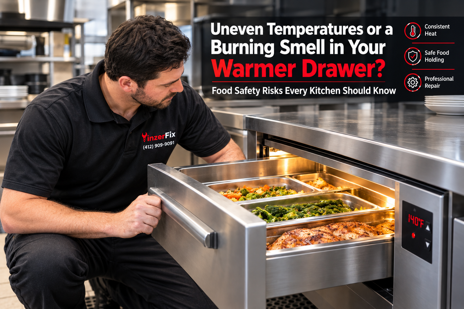 Uneven Temperatures or a Burning Smell in Your Warmer Drawer? Food Safety Risks Every Kitchen Should Know